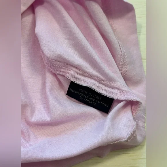 Fun pink and white crew neck tee shirt - Picture 5 of 9